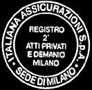 - Registro Imprese Milano, Codice Fiscale e N. Partita IVA 00774430151 - R.E.A. Milano N.