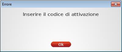 4 Messaggi di errore In caso di necessità il sistema è in grado di visualizzare una serie di messaggi d errore, in modo da guidare l utente durante l esecuzione di azioni specifiche.