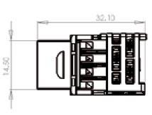 Le prese modulari di Categoria 6 e 6A proposte sono realizzate con connettori RJ45 Keystone Jack Modello SIJ ad innesto rapido tool free.