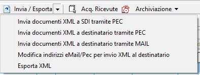 possibile generare soltanto file XML relativi a documenti emessi dai suddetti moduli; File esterni per visualizzare i file XML generati da altri gestionali ed acquisiti all interno della gestione
