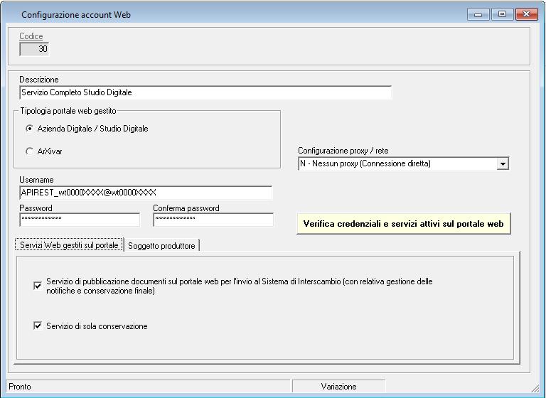 Per i file XML acquisiti, invece, non è possibile: effettuare l invio a destinatario tramite PEC; effettuare l invio a destinatario tramite MAIL; modificare l indirizzo email/pec per invio a