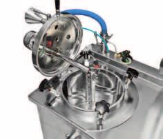 AISI 304 Boccaporto con chiusura di sicurezza Sistema vacuum sottovuoto con pompa ad anello liquido Parte miscelante