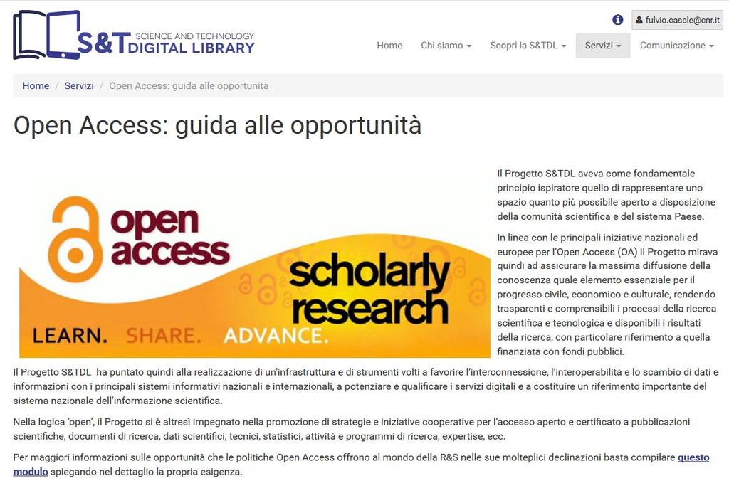 Iniziative per la promozione dell Open Access