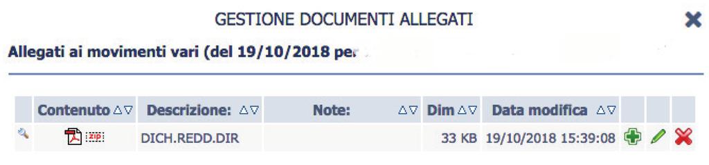 cliccare l icona rossa, di forma simile ma che produrrebbe l eliminazione del contenuto). Guardando in basso, si noterà l icona inserito.