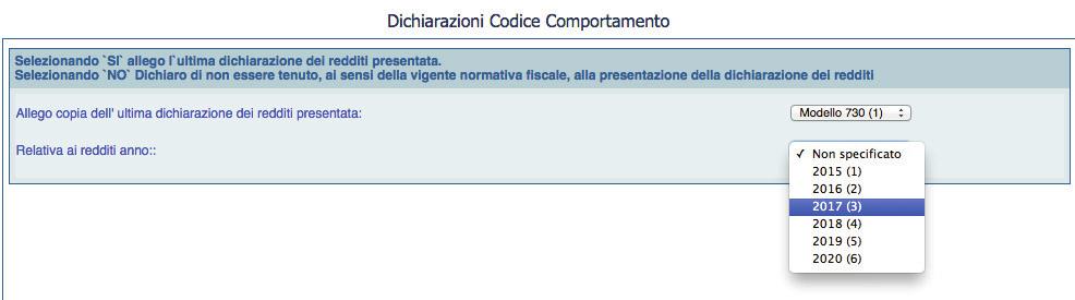 procedere per aggiungere la dichiarazione dei redditi riferita al periodo d imposta 2017, in cui i