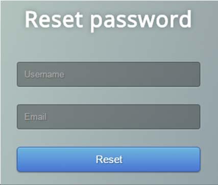 Figura 7 Maschera per la richiesta di nuova password Figura 8 Messaggio di comunicazione di reset della password Contemporaneamente alla visualizzazione della pagina di successo, viene inviata la