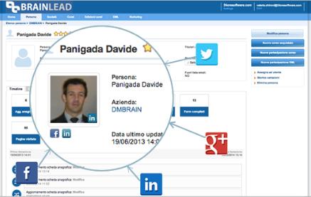 ARRICCHISCI I TUOI DATI: SOCIAL ENRICHMENT Tieni sempre aggiornati i tuoi contatti grazie ai loro profili social.