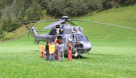 Lavori eseguiti 2010 Esbosco con elicottero Super Puma (CH) Portata massima