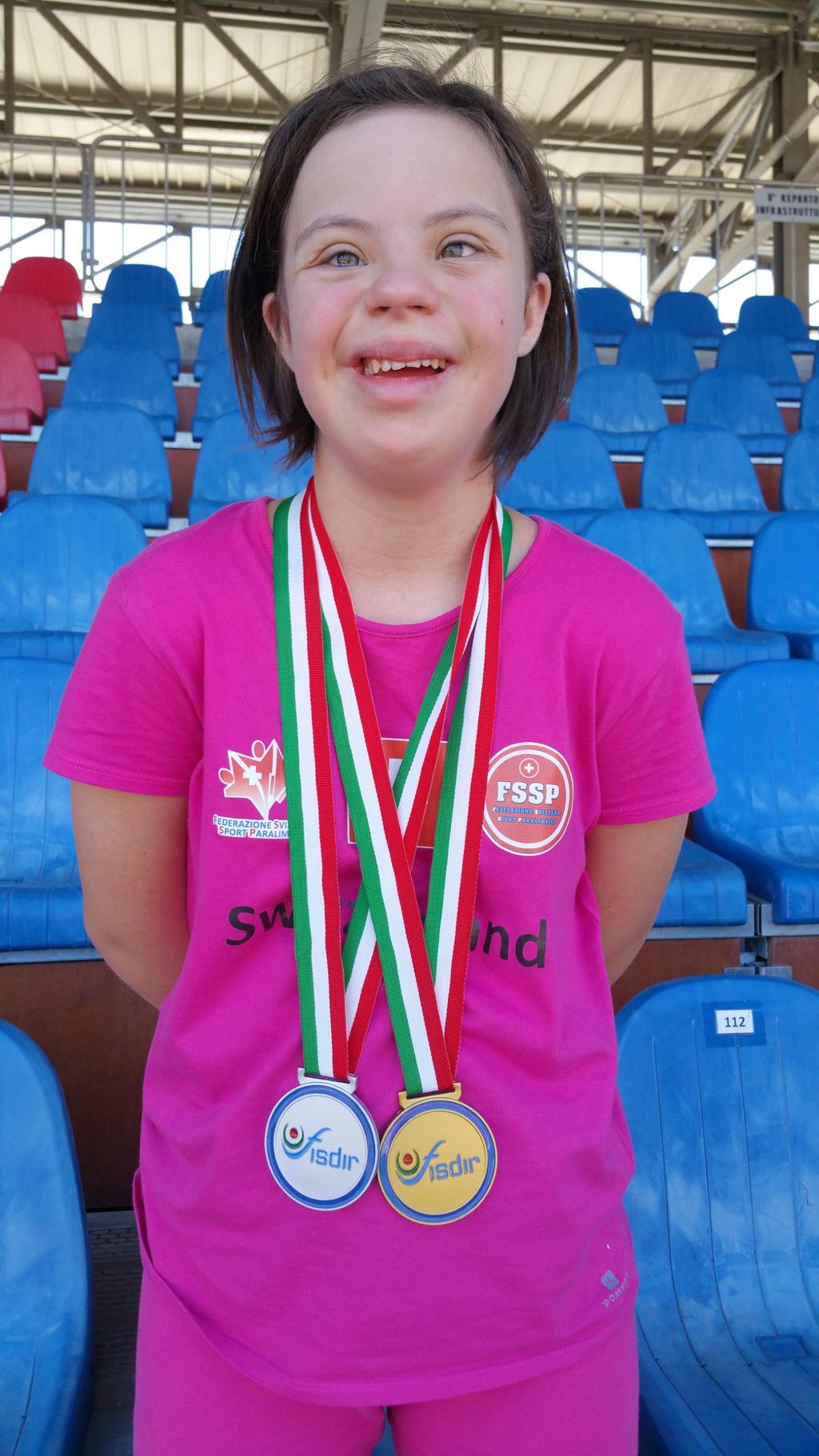 A maggio 2017 Chiara ha partecipato ai Regional Games di Special Olympics a Zurigo ed ha vinto nei 100 metri piani in 18.