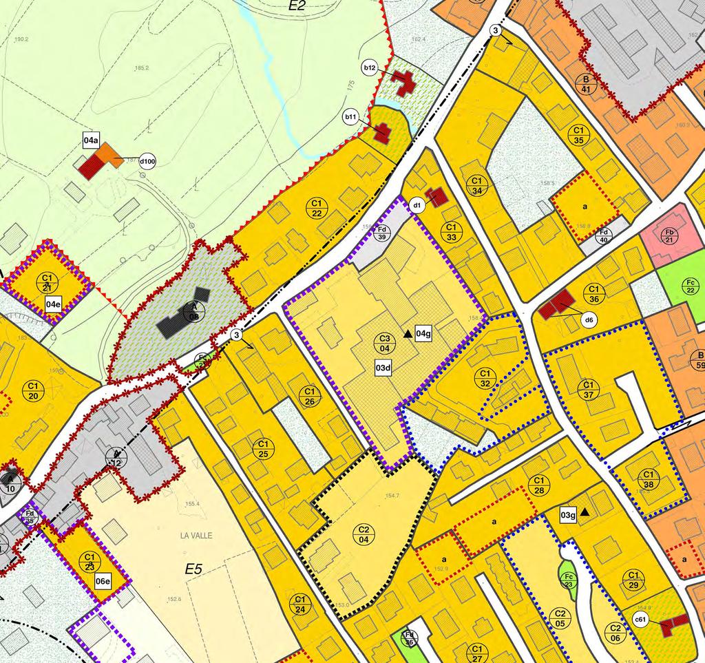 Estratto Zoning (scala 1: 2 000) Zona Località Area Degradata N.