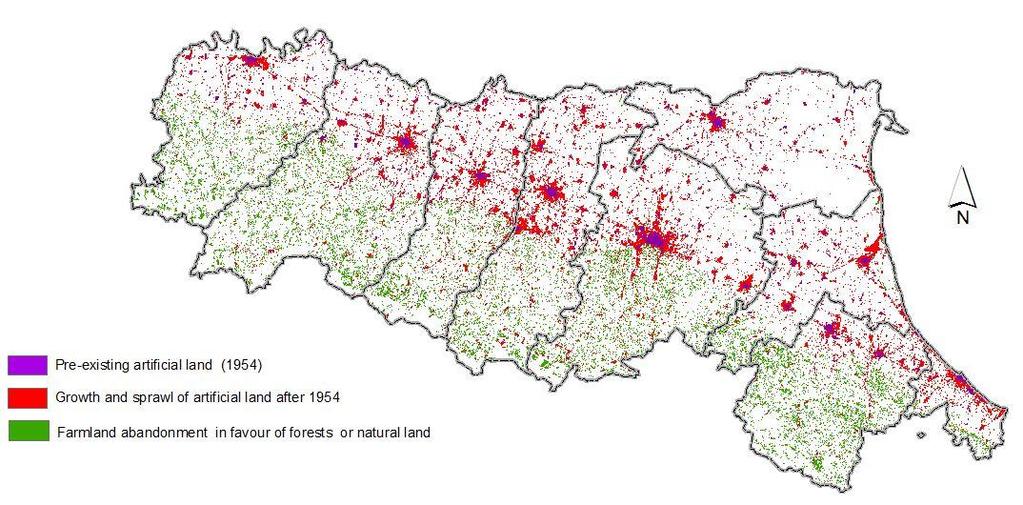 Traiettorie di land use Cartografia delle