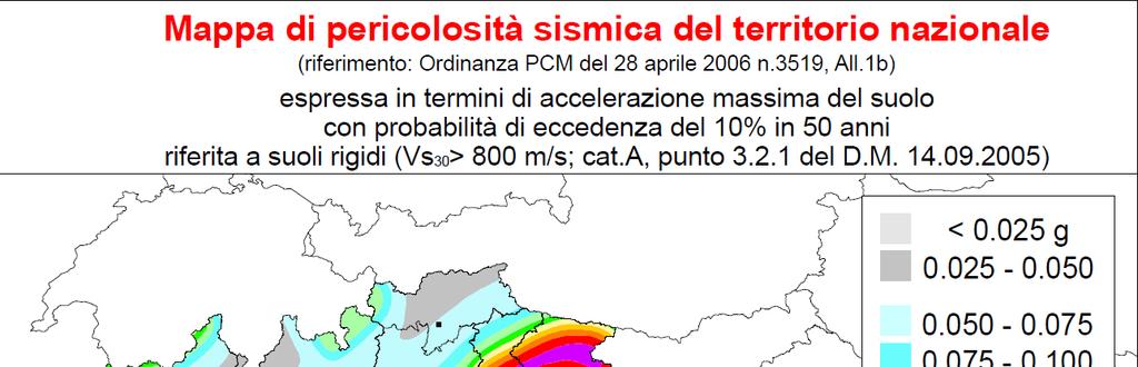 2.2 Aspetti sismici Sotto il profilo normativo, ai sensi della