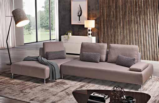 Misure L 260 P 177 H 76 cm. Disponibile in 87 colori. EDSON 3.812 50%+25% 1.