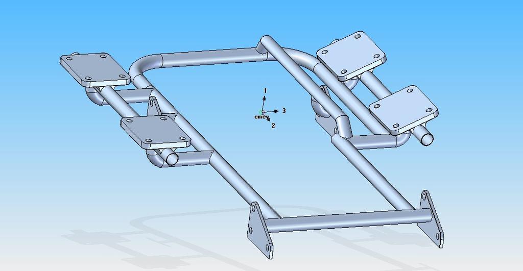 SCELTA E PROGETTAZIONE MONTAGGIO MOTORE Si è scelto di: - utilizzare supporti originali installati - progettazione