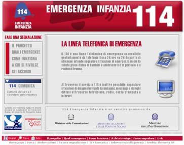 L impegno di Telefono Azzurro in qualità di Ente Gestore del 114 elaborazione e costruzione un sistema di mappatura delle agenzie territoriali, unico nel panorama italiano.