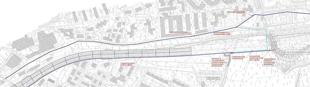 CANTIERIZZAZIONE INTERFERENZA CON LA CITTÀ COLLETTORE FOGNARIO HERA Ovoidale 90x130 Soluzione del Progetto Esecutivo Nel progetto esecutivo è stata prevista la