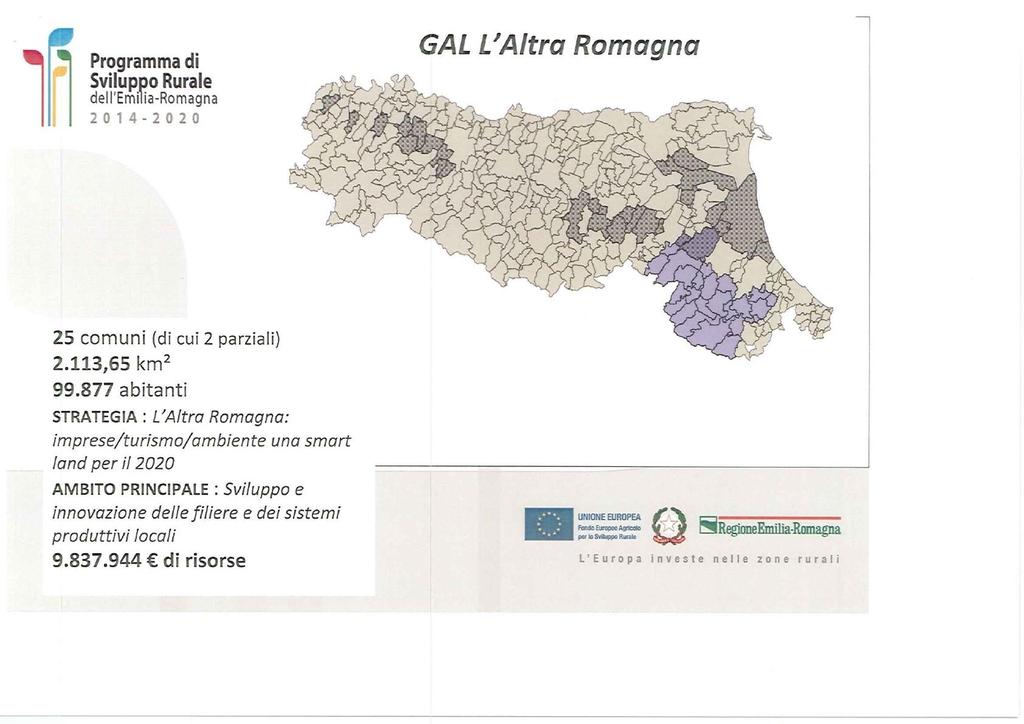 LOCALIZZAZIONE TERRITORIALE FONTE: Regione Emilia Romagna Fondo