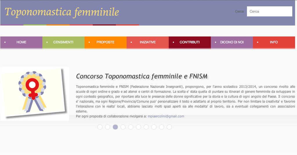 Itinerari di genere femminile rivolti a