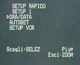 Il Menu principale (illustrato sopra) comprende due opzioni di setup: Setup rapido e Setup avanzato. In generale, il Setup rapido è sufficiente per la programmazione della maggior parte dei sistemi.