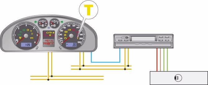 Il registratore dei dati di marcia elettrico Registratore dei dati di marcia G24 Il registratore dei dati di marcia G24 è una centralina nel formato radio DIN.