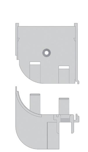 Si può richiedere anche con accessori come la maniglia incassata, l aggancio laterale magnetico e il paletto centrale prolungato (solo nella versione con doppio cassonetto).