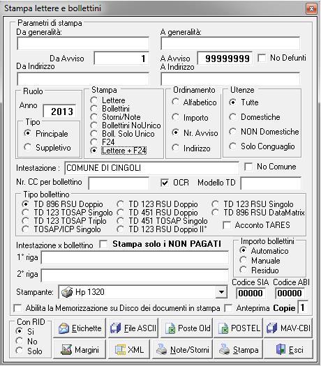 sull ultima rata). Le singole rate, quindi, potranno essere stampate sul modello F24.