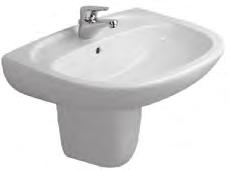 duraplus 0109631 21 Lavabo monoforo con troppopieno Bianco 03650000 12,200 cm 65 x 51 0109610 2 come sopra, cm 60 x 9 Bianco 03600000 129,300 007053 2 come sopra, cm 55 x Bianco 03550010 116,300