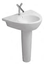 0603756 12 Bidet monoforo a pavimento, con fissaggio incluso cm 37 x 57 Bianco 2255100000 529,000 0109210 1 Sifone speciale per bidet 1 1/, prolungato Cromo 0050270000 32,900 0626929 16 Vaso sospeso