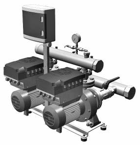 NM.. GRUPPI DI PRESSIONE CON VARIATORE DI FREQUENZA IMAT PRESSURE BOOSTING PLANTS WITH FREQUENCY CONVERTER IMAT Gruppi con due pompe con variatore di frequenza IMAT Systems with two pumps with