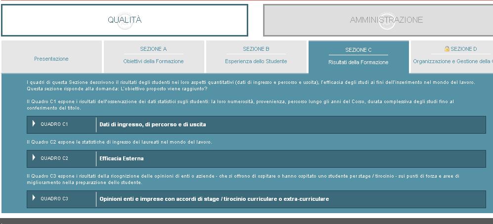 In questo quadro occorre di inserire i risultati della ricognizione sulla efficacia del processo formativo percepita dagli studenti, relativamente ai singoli insegnamenti e all'organizzazione annuale