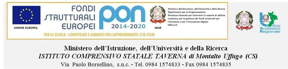 Avviso pubblico 10862 del 16/09/2016 Progetti di inclusione sociale e lotta al disagio nonché per garantire l apertura delle scuole oltre l orario scolastico soprattutto nelle aree a rischio e in