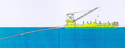 Pag. 38 l insieme di mezzi navali di assistenza al mezzo di posa (spread di posa), costituito da rimorchiatori salpa ancore, dalle navi per il trasporto dei tubi e dai mezzi per la movimentazione del