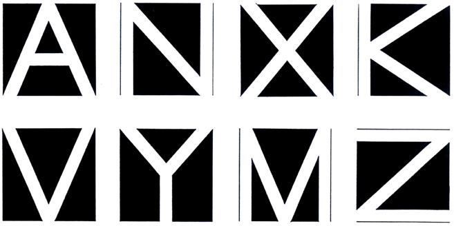 In ogni alfabeto O, L e V sono lettere determinanti: il loro contorno racchiude infatti i tre spazi fondamentali sui quali si strutturano tutti gli altri segni.