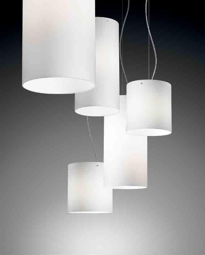 S tick 100-150 - 240 sospensione vetro aperto hanging open glass lamp sospensione Grande large hanging lamp sospensione piccola small hanging lamp 50 cm 19,7 in h max 120 cm h max 47,2 in 62 cm 24,4