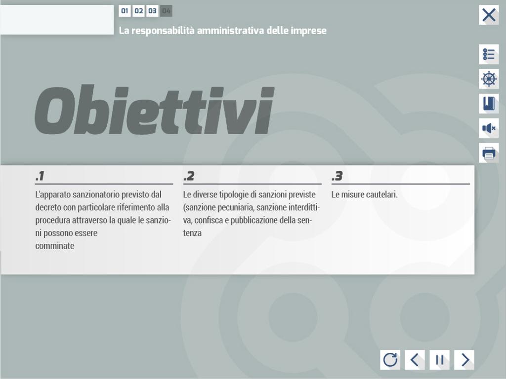 In questo modulo la nostra a1enzione sarà indirizzata verso l'apparato sanzionatorio previsto dal decreto.