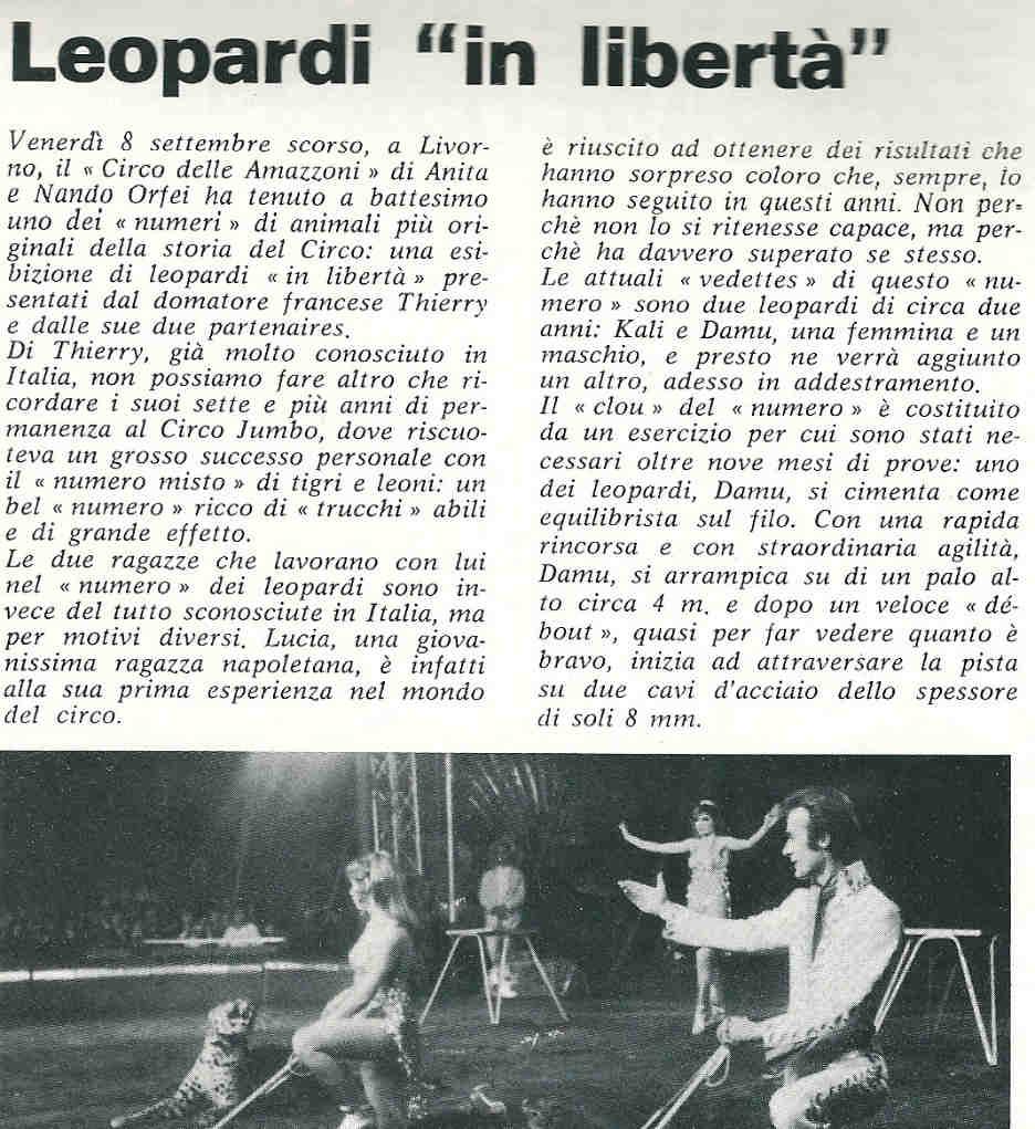 Flavio Michi: 40anni di collaborazione a "Circo" 10 Febbraio 2019 4 Se nel 2018 si è celebrato il 250 della nascita del Circo moderno, nel 2019 la rivista CIRCO ed il C.A.de.C. possono festeggiare la loro ricorrenza.