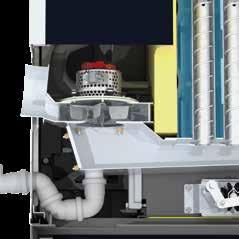 Il ventilatore a tiraggio indotto EC ha un rendimento decisamente superiore rispetto ai ventilatori a tiraggio indotto tradizionali con motori AC.