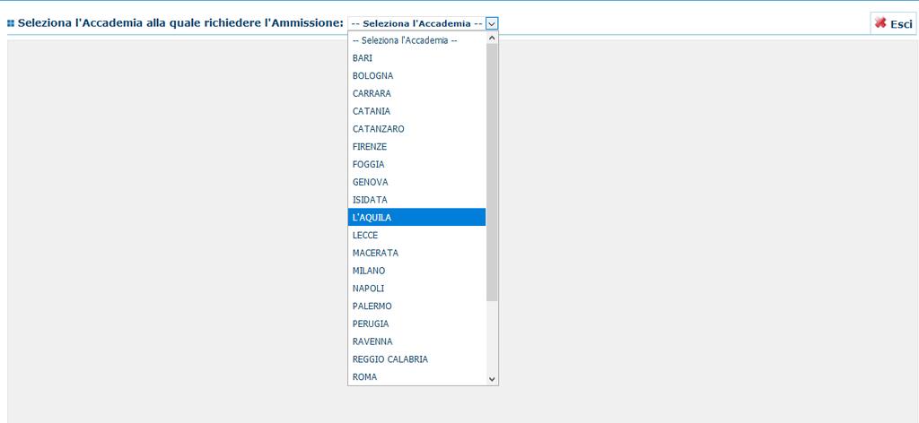 INSERIMENTO DOMANDA DI AMMISSIONE Da Isidata Servizi Studenti (https://www.servizi2.isidata.