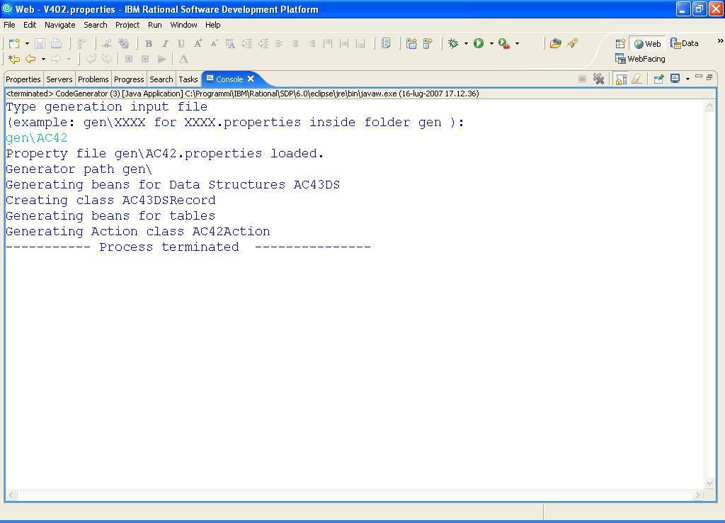 Fig. 3 La classe che rappresenta la Legacy Program Interface dovrà includere il metodo runservice() che si preoccuperà di leggere i dati in input, formattarli e di passarli al Legacy Connector,