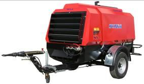 Divisione :compressori mobili Listino prezzi motocompressori mobili a vite Serie MDVS di serie con : assale molleggiato - freno di stazionamento e timone ARIA RESA PRESSIONE DI ESERCIZIO MOTORE