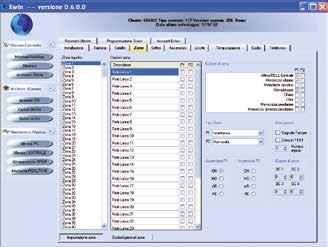 CARATTERISTICHE FUNZIONALI XTREAM 6 XTREAM 32 XTREAM 64 XTREAM 640 STRUTTURA Settori 8 8 8 64 Accensioni/parzializzazioni per settore 4 4 4 4 Settori Ronda 2 2 2 4 INGRESSI e USCITE Zone Software