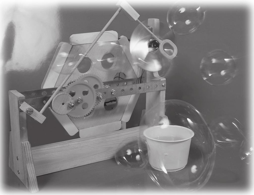 106.326 BUBBLE-Maker Macchinetta per produrre bolle di sapone Utensili necessari per il montaggio: seghetto da traforo, rispettiva assicella raspa, carta vetrata trapano a colonna lesina, punta per