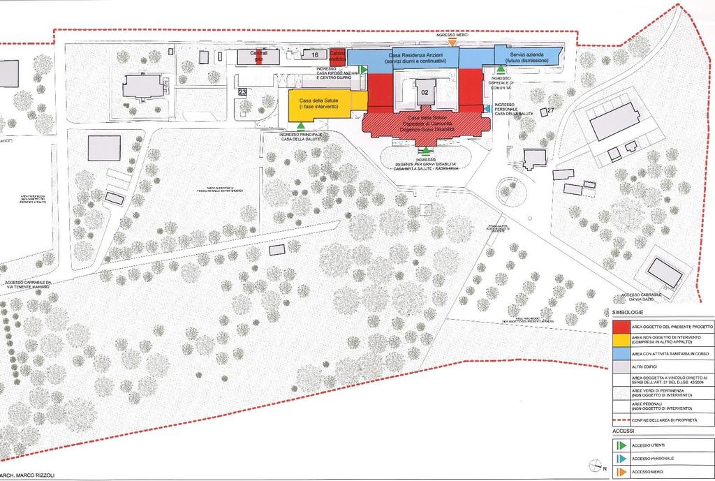 ACCESSO SERVIZI MMG RSA - RISERVATI INGRESSO RSA PIANTA GENERALE DEL PRESIDIO P P