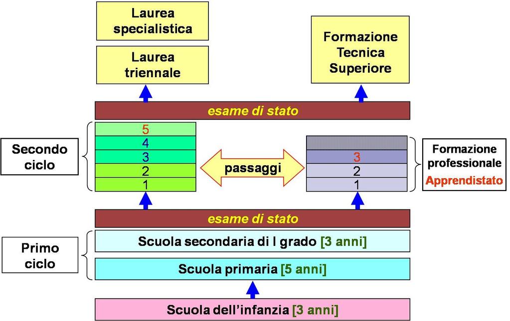 obbligo istruzione obbligo scolastico e formativo ordinamento scolastico organizzazione istruzione