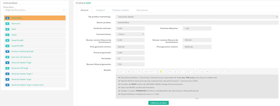 prodotto a livello di catalogo - Avvio di campagne di marketing per determinati prodotti e per un certo periodo di tempo - Statistiche di vendita - Gestione dei clienti e dei fornitori - Piattaforma