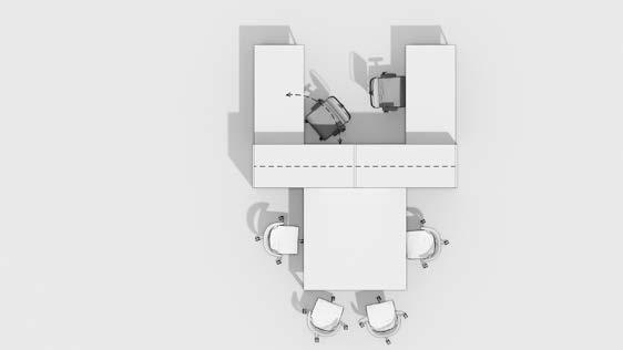 Below are the four different configurations that respond to four specific needs. All occupying a very compact space.