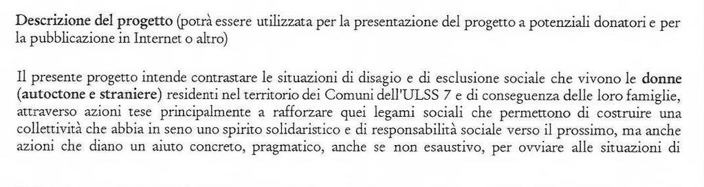 CENTRO SERVIZI ASSOCIATI Cooperativa Sociale La Comunità per le donne Comuni interessati: