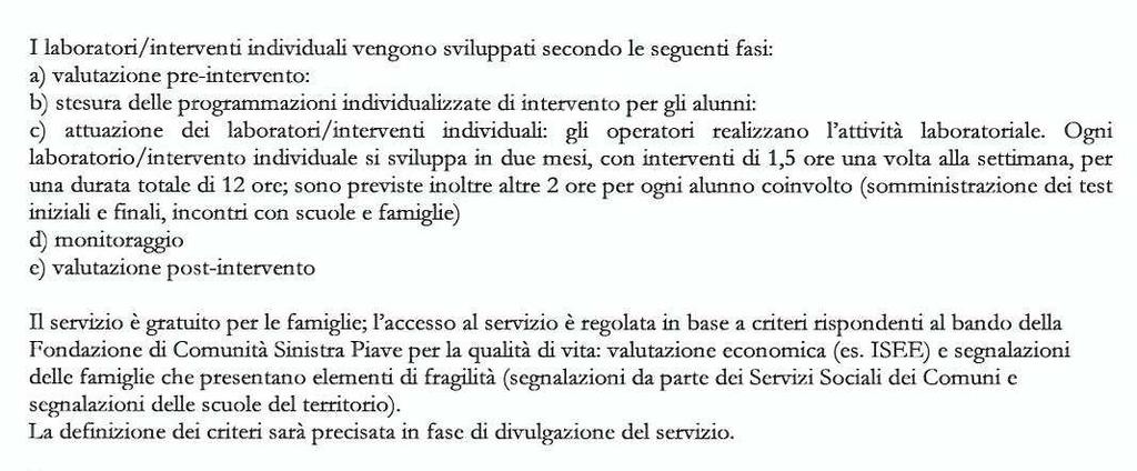 COOPERATIVA SOCIALE Centro Polivalente Psico-Pedagogico Comuni interessati: 28 Amministrazioni Comunali