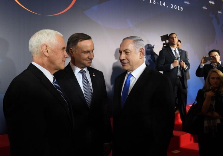13 FEBBRAIO 2019 Vice President Mike Pence, Poland s President Andrzej Duda and Israel s Prime Minister Benjamin
