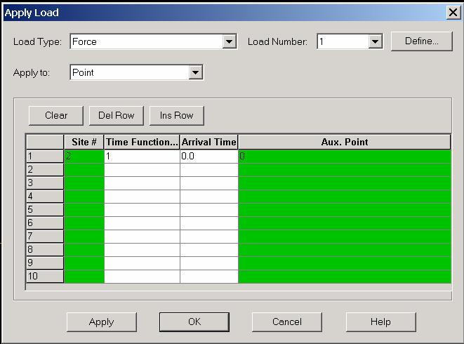 IMPOSIZIONE del CARICO Model Loading Apply Load Type (FORCE) Define Add L intensità